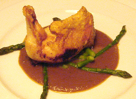 Pan Roasted Farm Chicken with Sherry, White Truffle and Pig Feet @ Annisa